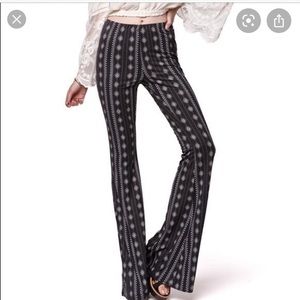 Kendall & Kylie Suede Boho Stretch Flare Pants